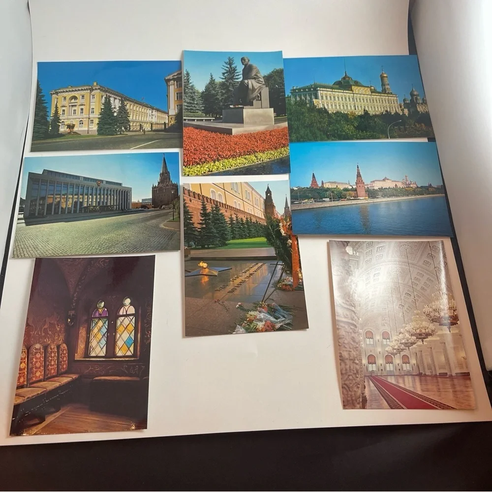 1974 architectural monuments of the Moscow Kremlin set of 18 vintage postcards